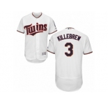 Men's Majestic Minnesota Twins #3 Harmon Killebrew White Flexbase Authentic Collection MLB Jersey