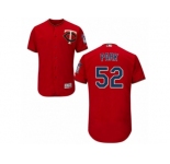 Men's Majestic Minnesota Twins #52 Byung-Ho Park Scarlet Flexbase Authentic Collection MLB Jersey