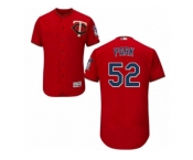Men's Majestic Minnesota Twins #52 Byung-Ho Park Scarlet Flexbase Authentic Collection MLB Jersey