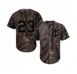 Men's Minnesota Twins #23 Nelson Cruz Authentic Camo Realtree Collection Flex Base Baseball Jersey