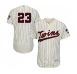 Men's Minnesota Twins #23 Nelson Cruz Cream Alternate Flex Base Authentic Collection Baseball Jersey