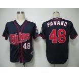 mlb jerseys minnesota twins #48 pavano dk blue