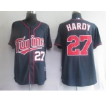 mlb minnesota twins #27 hardy blue