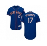 Men's Majestic New York Mets #17 Keith Hernandez Royal Gray Flexbase Authentic Collection MLB Jersey