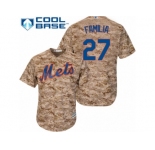 Men's Majestic New York Mets #27 Jeurys Familia Replica Camo Alternate Cool Base MLB Jersey