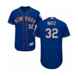 Men's Majestic New York Mets #32 Steven Matz Royal Gray Flexbase Authentic Collection MLB Jersey