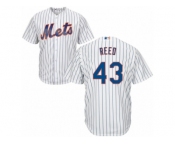 Men's Majestic New York Mets #43 Addison Reed Authentic White Home Cool Base MLB Jersey