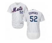 Men's Majestic New York Mets #52 Yoenis Cespedes White Flexbase Authentic Collection MLB Jersey