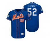 Men's New York Mets #52 Yoenis Cespedes 2017 Spring Training Flex Base Authentic Collection Stitched Baseball Jersey