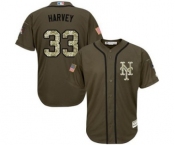 mlb jerseys new york mets #33 matt harvey green salute to service