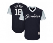 Men's 2017 Little League World Series Yankees Didi Gregorius Sir Didi Navy Jersey