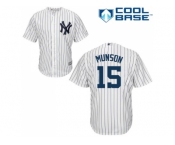 Men's Majestic New York Yankees #15 Thurman Munson Authentic White Home MLB Jersey