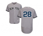 Men's Majestic New York Yankees #28 Joe Girardi Grey Flexbase Authentic Collection MLB Jersey