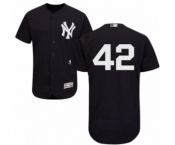Men's Majestic New York Yankees #42 Mariano Rivera Navy Flexbase Authentic Collection MLB Jersey