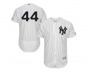 Men's Majestic New York Yankees #44 Reggie Jackson White Navy Flexbase Authentic Collection MLB Jersey
