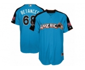 Men's Majestic New York Yankees #68 Dellin Betances Replica Blue American League 2017 MLB All-Star MLB Jersey