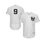 Men's Majestic New York Yankees #9 Roger Maris White Navy Flexbase Authentic Collection MLB Jersey