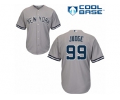 Men's Majestic New York Yankees #99 Aaron Judge Replica Grey Road MLB Jersey