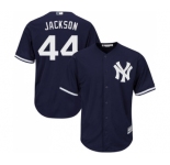 Men's New York Yankees #44 Reggie Jackson Replica Navy Blue Alternate Baseball Jersey