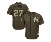 New York Yankees #27 Giancarlo Stanton Green Salute to Service Stitched MLB Jersey