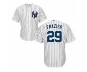 New York Yankees #29 Todd Frazier Replica White Home MLB Jersey