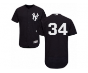 New York Yankees #34 Jamie Garcia Navy Blue Flexbase Authentic Collection MLB Jersey
