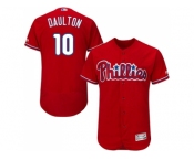 Men Philadelphia Phillies #10 Darren Daulton Red Flexbase Authentic Collection Stitched MLB Jersey