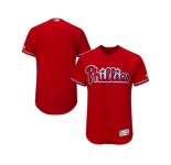 Men Philadelphia Phillies Blank Red Flexbase Authentic Collection Stitched MLB Jersey