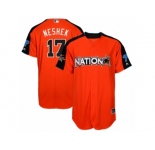 Men's Majestic Philadelphia Phillies #17 Pat Neshek Authentic Orange National League 2017 MLB All-Star MLB Jersey