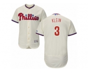 Men's Majestic Philadelphia Phillies #3 Chuck Klein Cream Flexbase Authentic Collection MLB Jersey