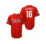 Men's Philadelphia Phillies #16 Cesar Hernandez 2017 Spring Training Cool Base Stitched MLB Jersey