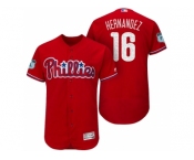 Men's Philadelphia Phillies #16 Cesar Hernandez 2017 Spring Training Flex Base Authentic Collection Stitched Baseball Jersey