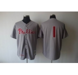 mlb jerseys philadelphia phillies #1 ashburn m&n grey