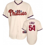 mlb philadelphia phillies #54 lidge 2009 world series cream