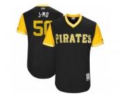 Men's 2017 Little League World Series Pirates #50 Jameson Taillon J-Mo Black Jersey