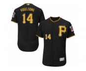 Men's Majestic Pittsburgh Pirates #14 Ryan Vogelsong Black Flexbase Authentic Collection MLB Jersey