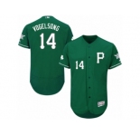 Men's Majestic Pittsburgh Pirates #14 Ryan Vogelsong Green Celtic Flexbase Authentic Collection MLB Jersey