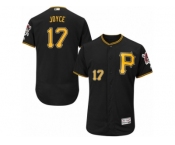 Men's Majestic Pittsburgh Pirates #17 Matt Joyce Black Flexbase Authentic Collection MLB Jersey