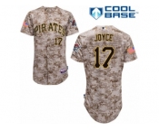 Men's Majestic Pittsburgh Pirates #17 Matt Joyce Replica Camo Alternate Cool Base MLB Jersey