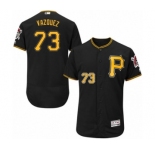 Men's Majestic Pittsburgh Pirates #73 Felipe Vazquez Black Alternate Flex Base Authentic Collection MLB Jersey