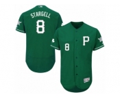 Men's Majestic Pittsburgh Pirates #8 Willie Stargell Green Celtic Flexbase Authentic Collection MLB Jersey