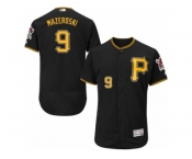 Men's Majestic Pittsburgh Pirates #9 Bill Mazeroski Black Flexbase Authentic Collection MLB Jersey