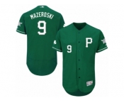 Men's Majestic Pittsburgh Pirates #9 Bill Mazeroski Green Celtic Flexbase Authentic Collection MLB Jersey