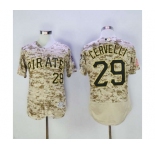 Men's Pittsburgh Pirates #29 Francisco Cervelli Majestic Camo Flexbase Authentic Collection Player Jersey