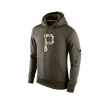 Men's Pittsburgh Pirates Nike Olive Salute To Service KO Performance Hoodie