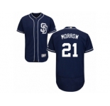 Men's Majestic San Diego Padres #21 Brandon Morrow Navy Blue Flexbase Authentic Collection MLB Jersey