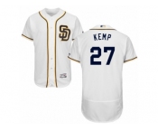 Men's Majestic San Diego Padres #27 Matt Kemp White Flexbase Authentic Collection MLB Jersey