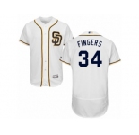 Men's Majestic San Diego Padres #34 Andrew Cashner White Flexbase Authentic Collection MLB Jersey