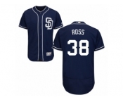 Men's Majestic San Diego Padres #38 Tyson Ross Navy Blue Flexbase Authentic Collection MLB Jersey