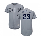 Men's San Diego Padres #23 Fernando Tatis Jr. Authentic Grey Road Cool Base Baseball Jersey